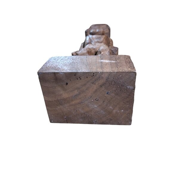 Hand Carved Wooden Hillbilly Mountain Man Figure Folk Art Primitive Gnome - Picture 11 of 13